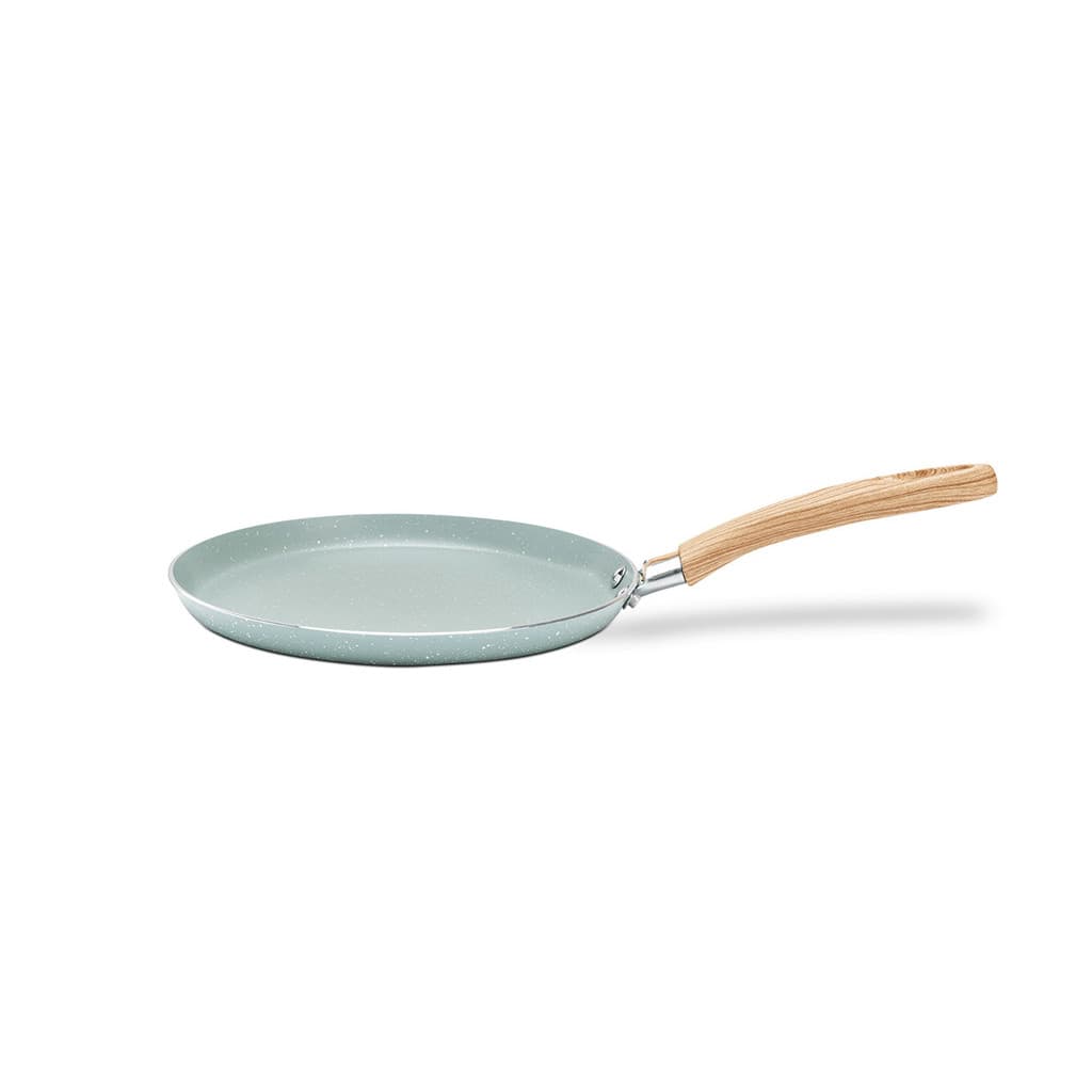 Tapioqueira Panquequeira De Indução Brinox Ceramic Life Botanika 22cm 500ml Verde