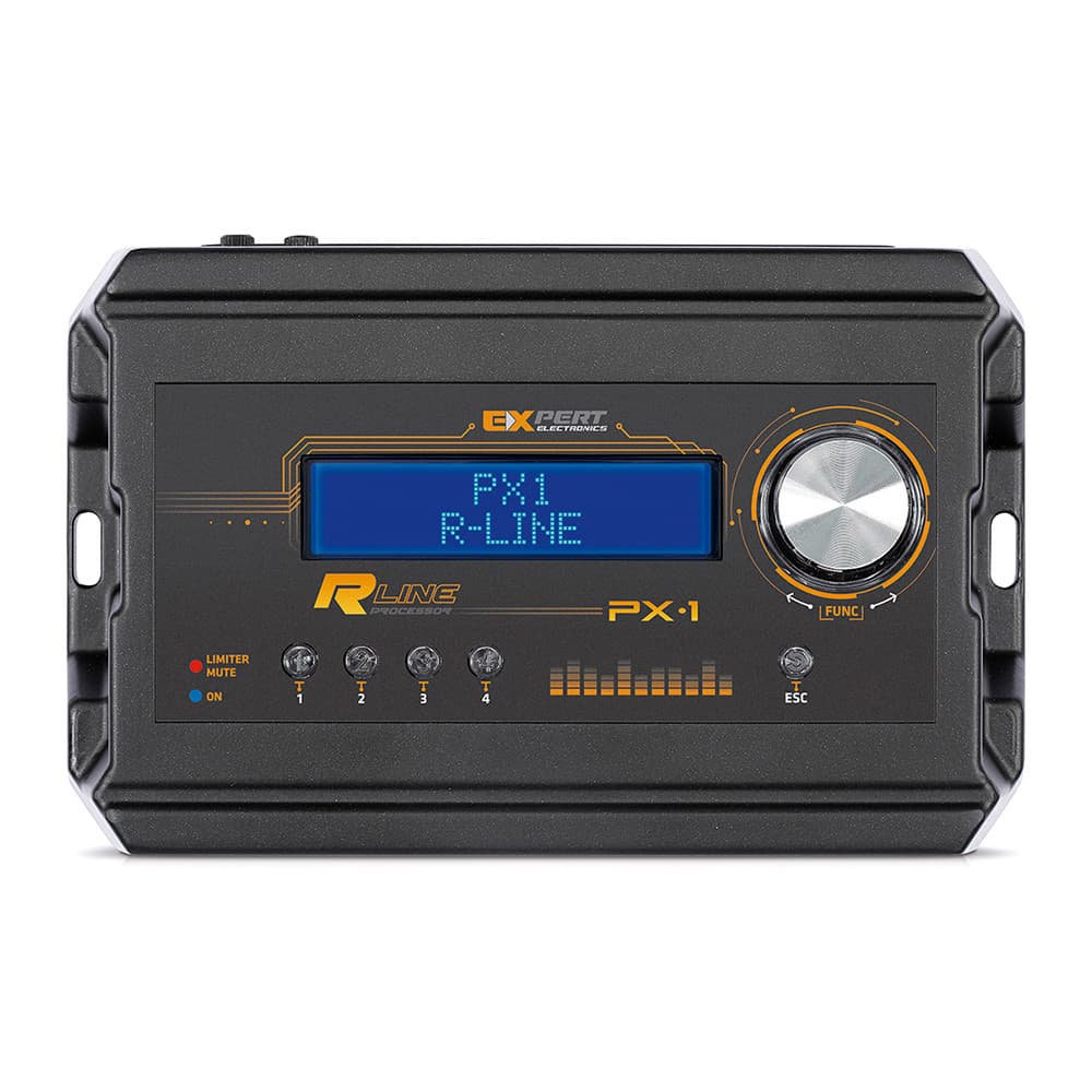 Processador Áudio Automotivo Expert PX-1 R 4 Canais Digital Crossover Equalizador Delay Phase Limiter