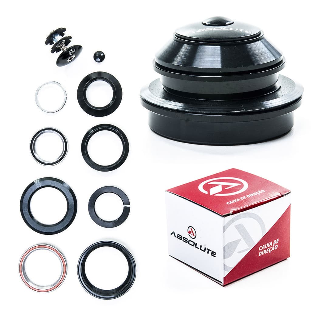 CAIXA DE DIREÇÃO SEMI-INTEGRADO ABSOLUTE B330 – QUADRO TAPERED 44/55MM / ESPIGA CÔNICA  OU RETA - ROLAMENTO SELADO