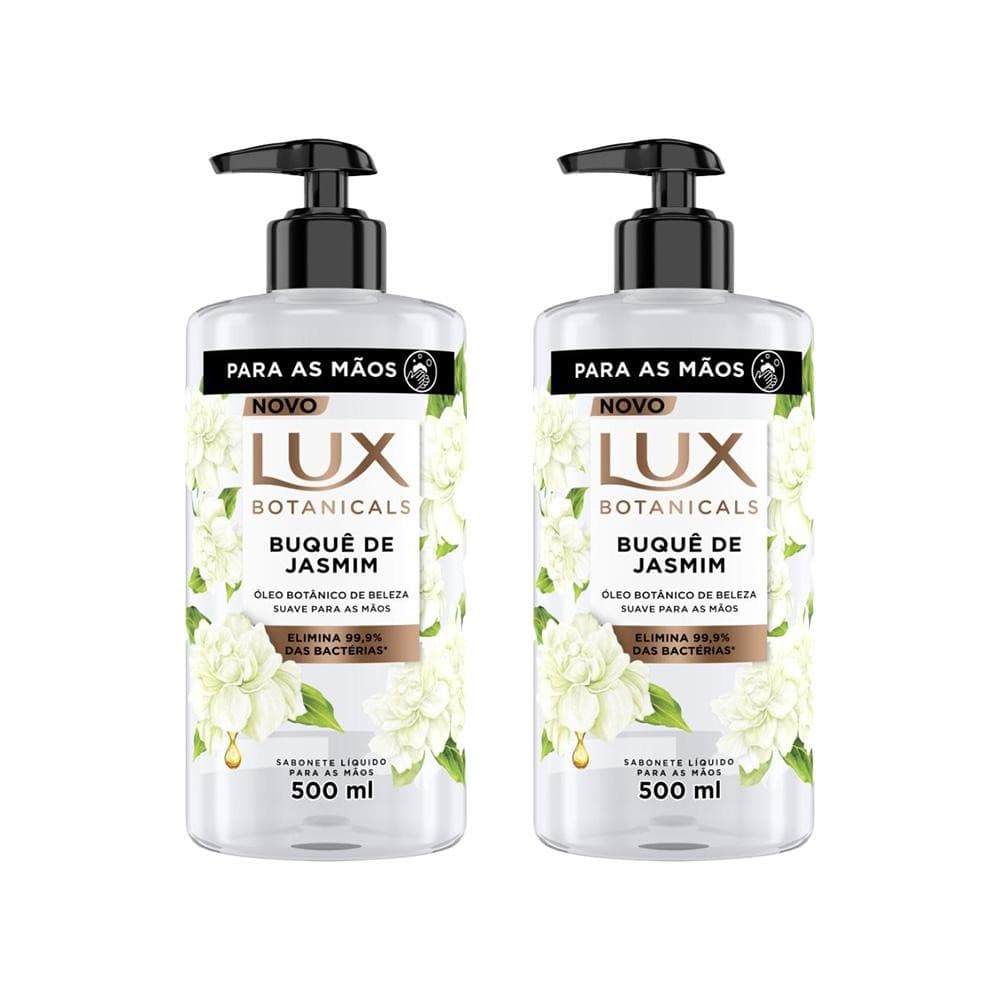 Kit 2 Sabonete Líquido Lux Botanicals Buquê de Jasmim 500ml cada
