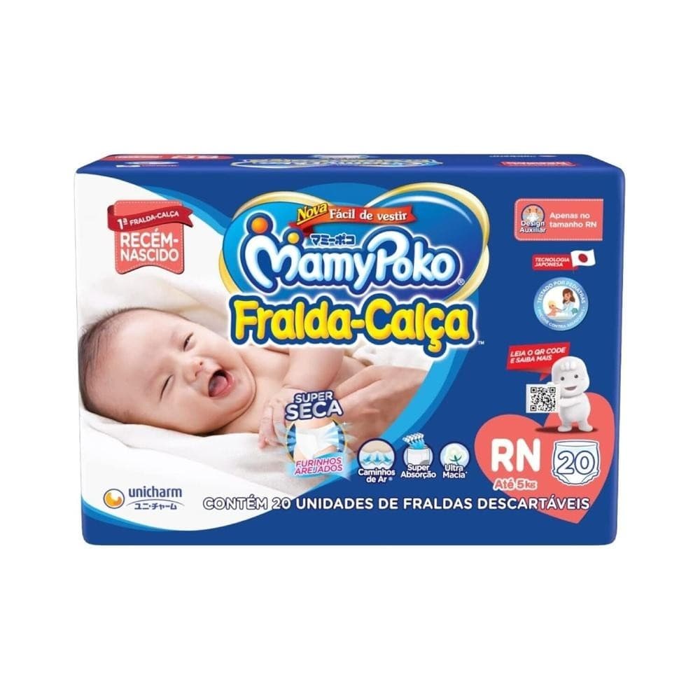 Fralda-Calca MamyPoko RN 20 Unidades