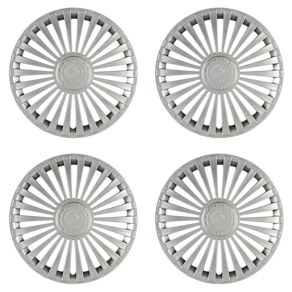 Calota Aro 14" cor Prata Modelo Europa (Jogo c/ 4 Calotas) Grid - 068AR-PTA-E