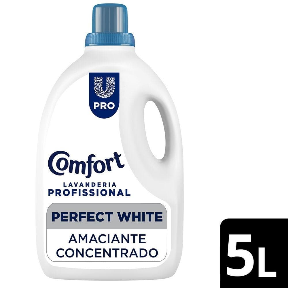 Amaciante Concentrado Comfort Profissional Perfect White 5 Litros