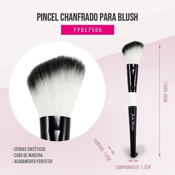 Pincel Chanfrado para Blush - Jacki Design