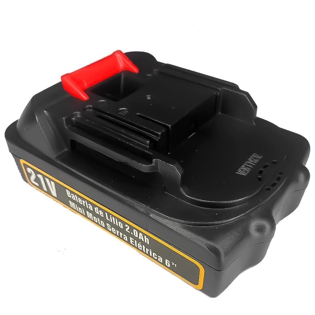 Bateria Para Motoserra 21v 1300 Mah Bivolt Recarregável Longa Duração E Eficiência