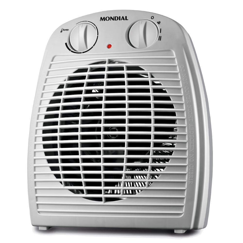 Aquecedor de Ambiente Portátil Elétrico Ar Mondial A-08 1500W 3 em 1 Cinza 220V