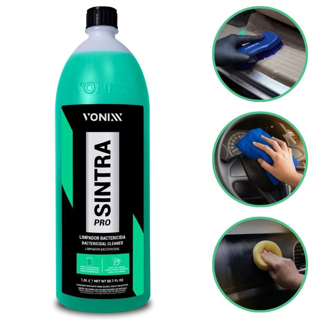 Vonixx Sintra Pro 1,5 Litro – Multilimpador Automotivo Painéis, Estofados e Couro