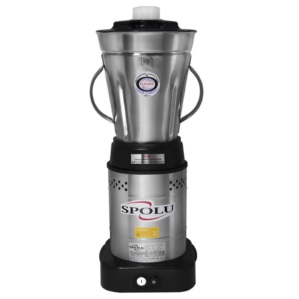 Liquidificador Industrial Baixa Rotação Spolu 4l Bivolt