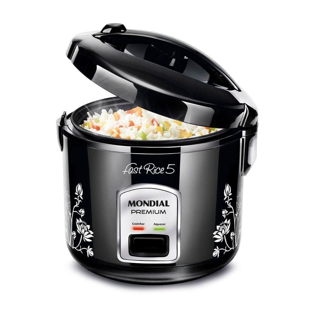 Panela Elétrica Mondial Fast Rice 5 Premium NPE-08-5X Preta 127V