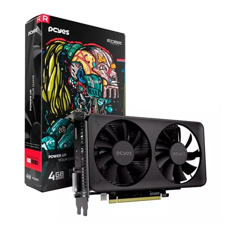 Placa de Video Pcyes Radeon RX 550, 4GB, GDDR5, 128-bit, PVEX5504GBDFBR