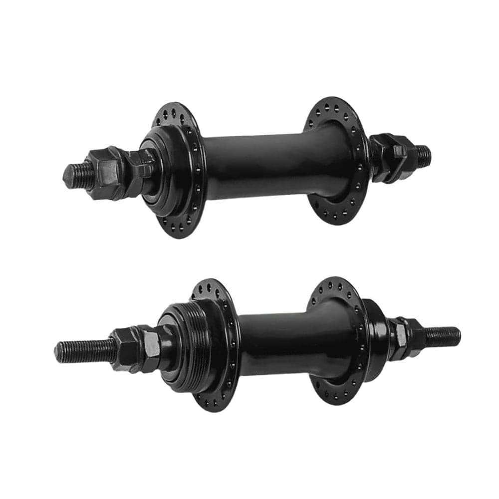 Cubos Dianteiro e Traseiro 3/8 Monobloco 36 Furos Preto