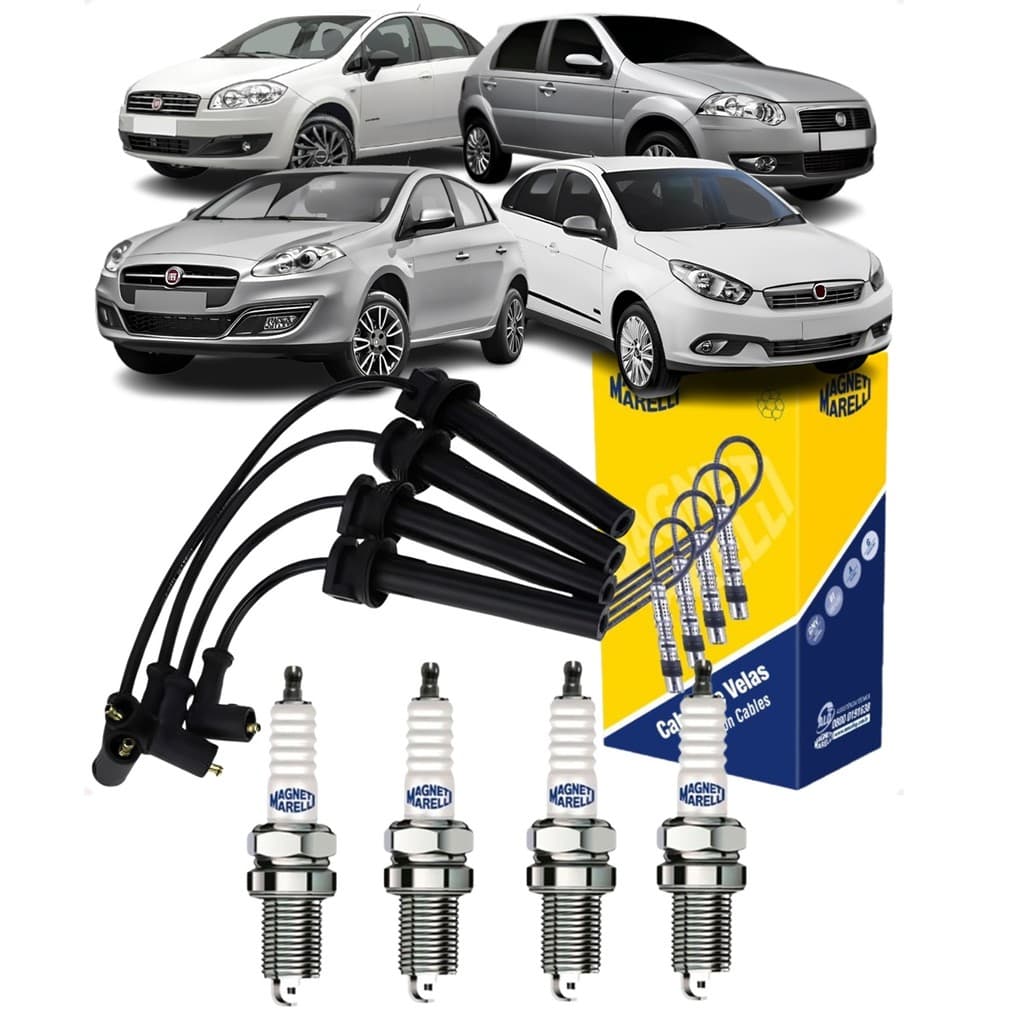 Kit Cabo E Vela 16v Motor Etorq Palio Punto Idea Grand Siena