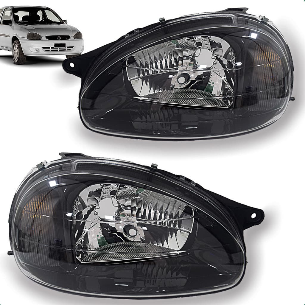 Farol Corsa 94 A 2002 Classic 96 A 2009 Mascara Negra