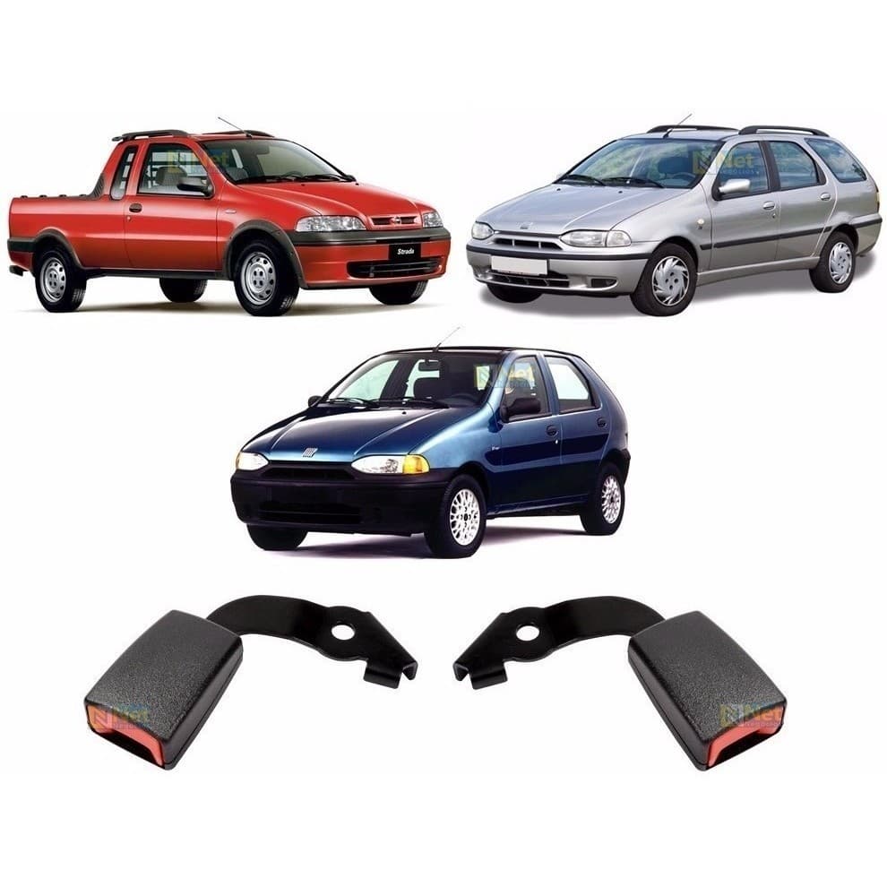 Par Fecho Cinto Segurança Fiat Strada Original Homologado