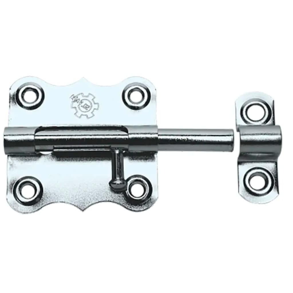 Tarjeta De Ferro Zincado Kit 12 Unidades De 2 Ou 3Pol. Aço Reforçado Tranca Trava Porta Resistente