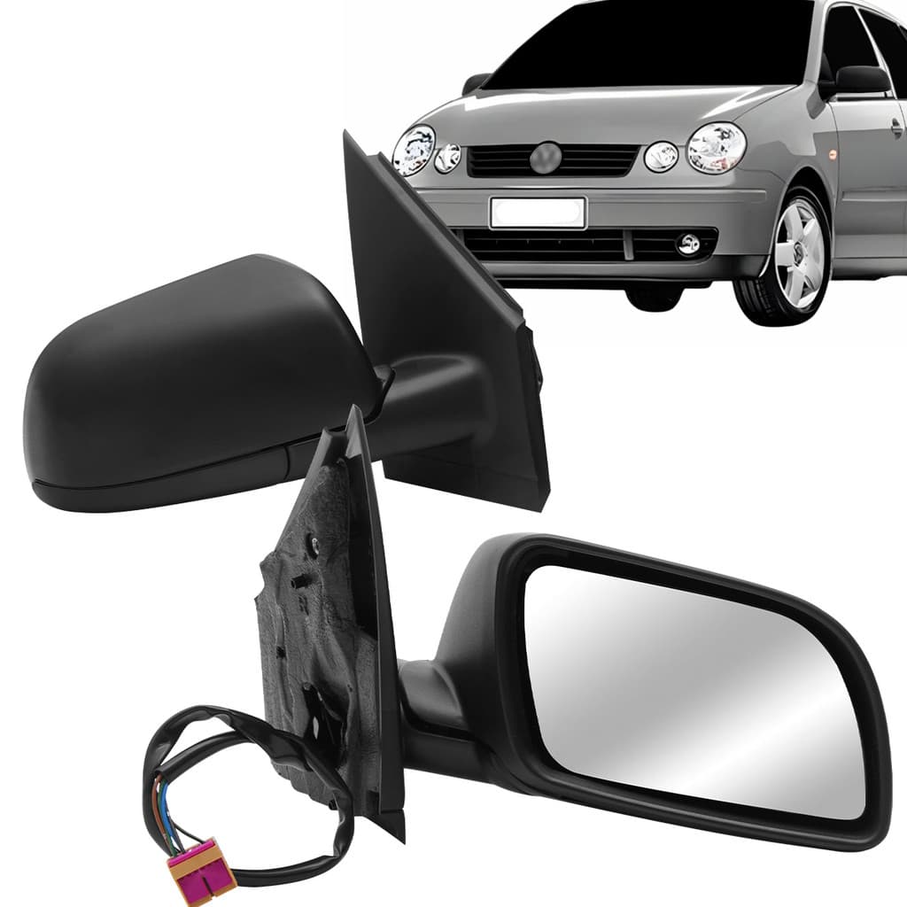Retrovisor Externo Polo 2002 2003 2004 2005 2006 2007 2008 2009 Elétrico