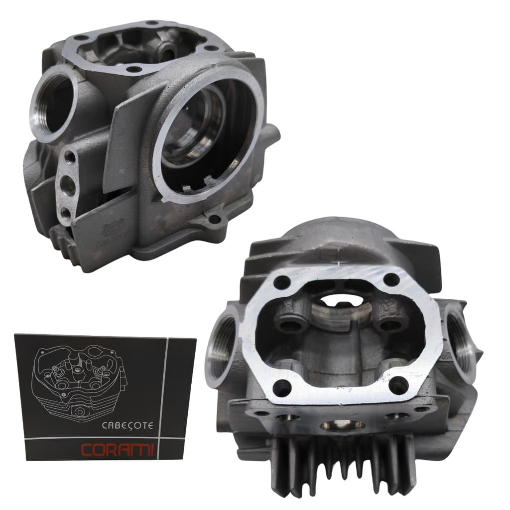 Cabeçote motor completo moto Honda Pop 100 07-15 C 100 Biz Ks/Es 2013 2014 2015 - Corami