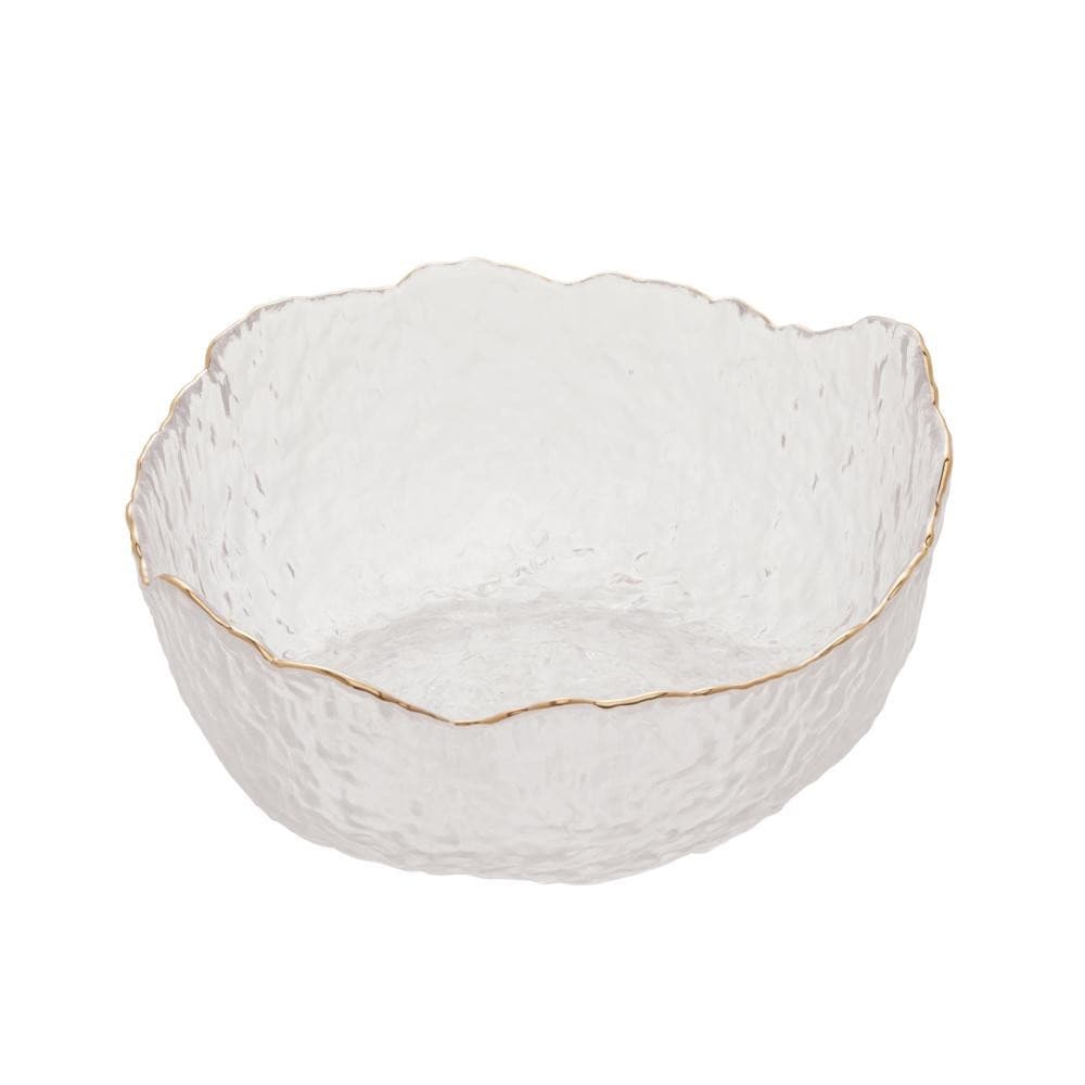 Bowl Wolff Taj de Cristal Borda Dourada Incolor