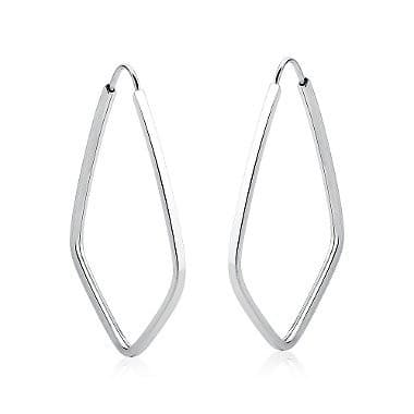 Argola Feminina de Prata 925 Balãozinho 34mm