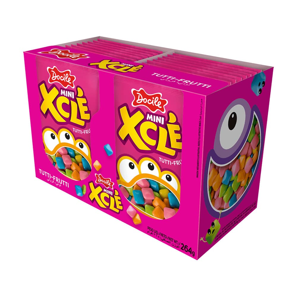 Mini Chiclete com 24un de 11g cada - Docile