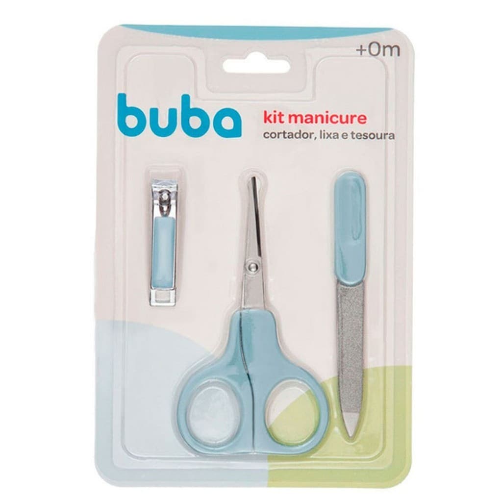 Kit de Higiene Manicure do Bebê Azul 13613 - Buba