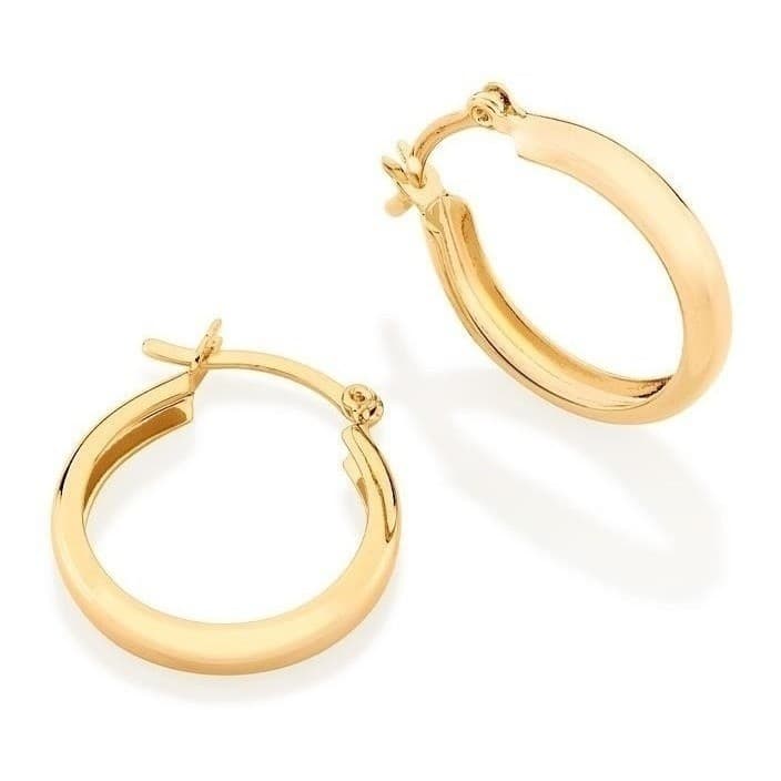 Brincos Rommanel Feminino Banhado Ouro 18k Argola Original Antialergico Brinco dia a dia 520901