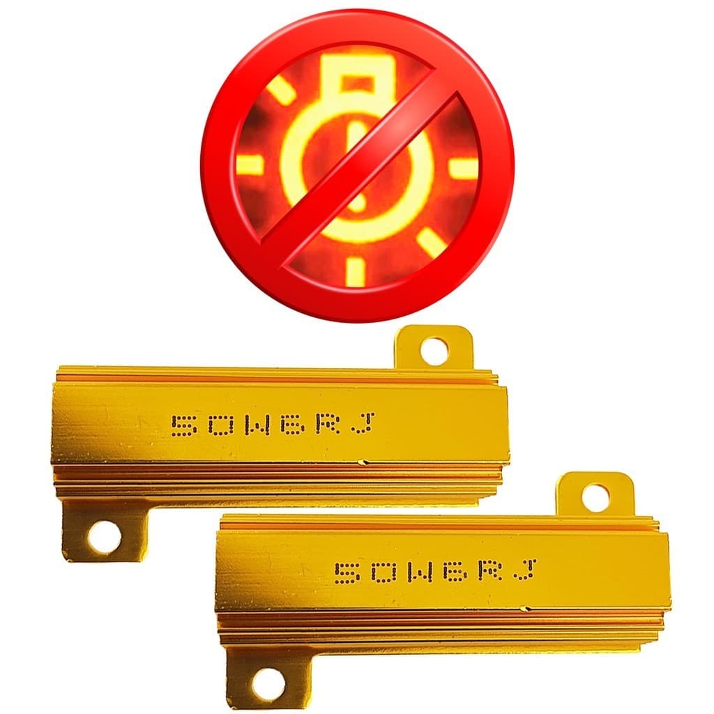 Par Resistor 6RJ Lampada Led Pisca Seta 50w Canbus Canceler