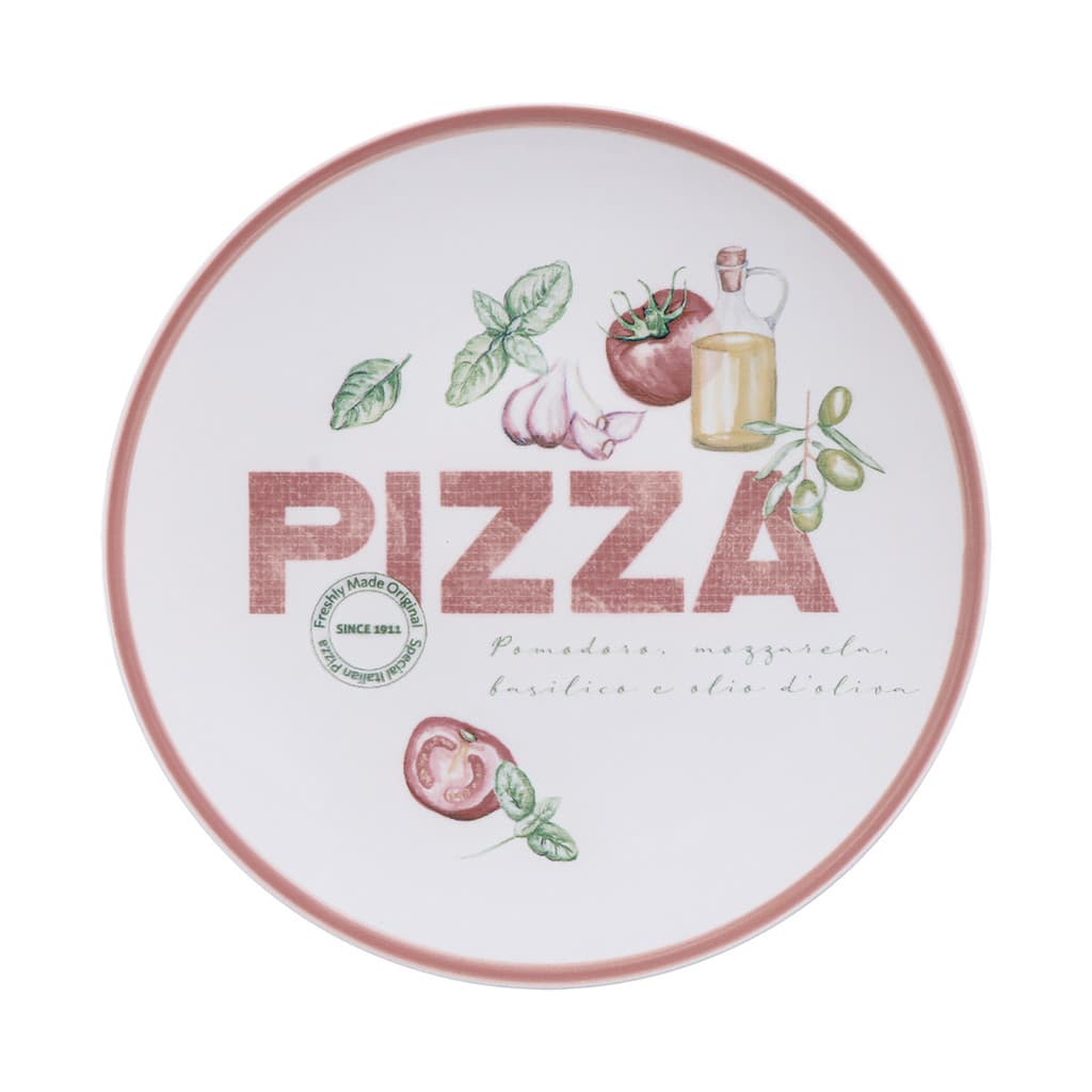 Prato Raso 25cm Porcelana Milano Decoração Cozinha Tramontina