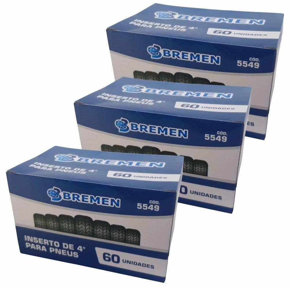 Kit 3 Insertos Reparo de Pneus Macarrão s/ Câmara 5549 Bremen