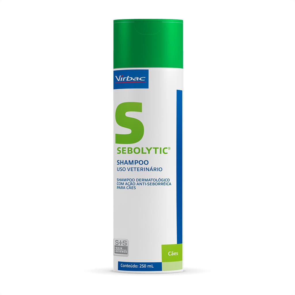 Sebolytic Virbac Shampoo Dermatológico para Cães e Gatos - 250 mL
