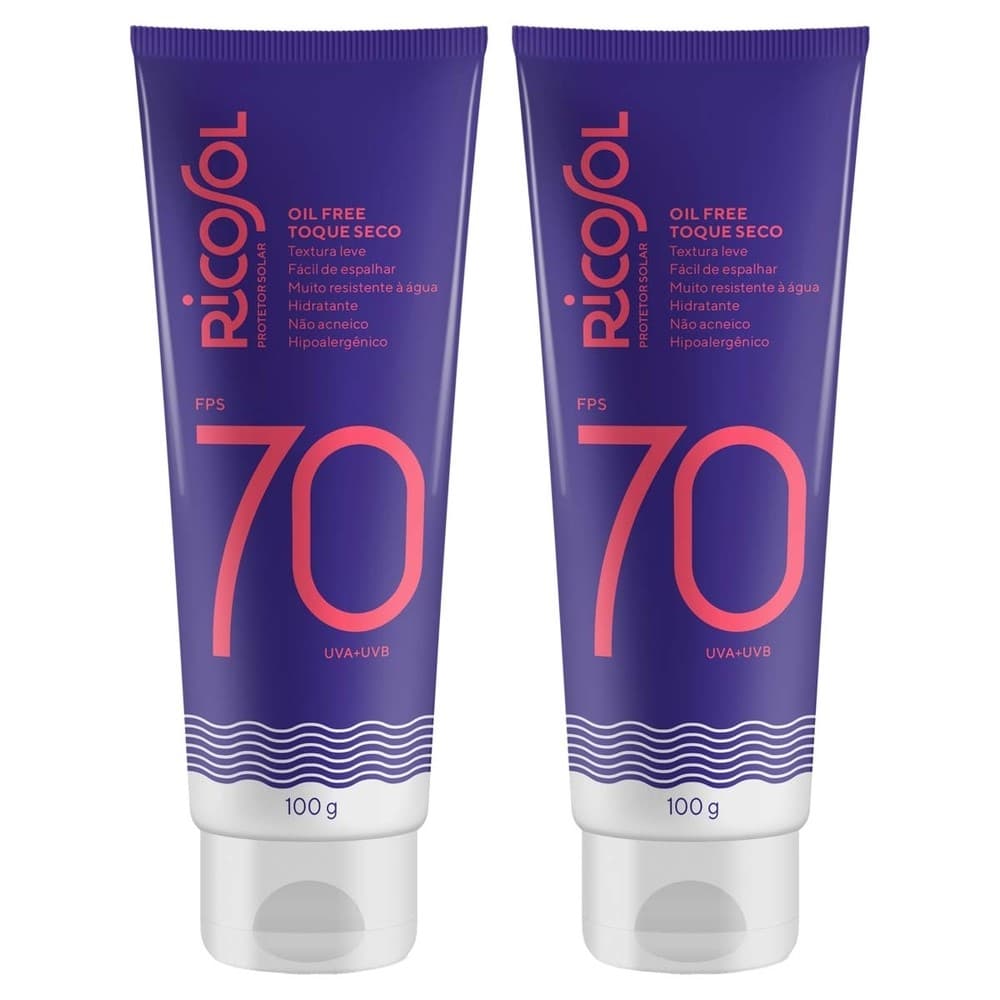 Kit 2 und Ricosol Protetor Solar FPS 70 - 100 G