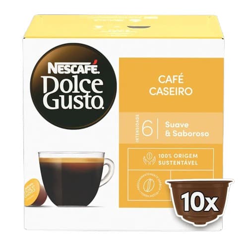 Cápsula Café Caseiro Com 10 Unidades Dolce Gusto 80g