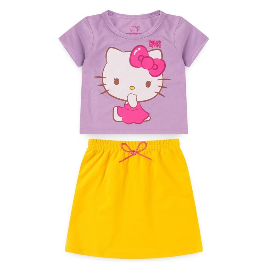 Conjunto Feminino Infantil Delicada - Hello Kitty