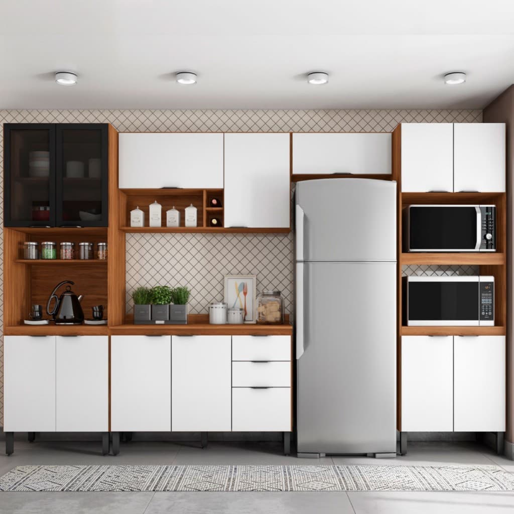 Cozinha Completa Firenze 14 Portas 2 Gavetas