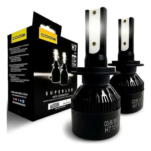 Kit Lâmpada New Csp Flip 3200 Lúmens Super Led Tech One Code 6000K H1 H3 H4 H7 H11 H27 HB3 HB4 48W