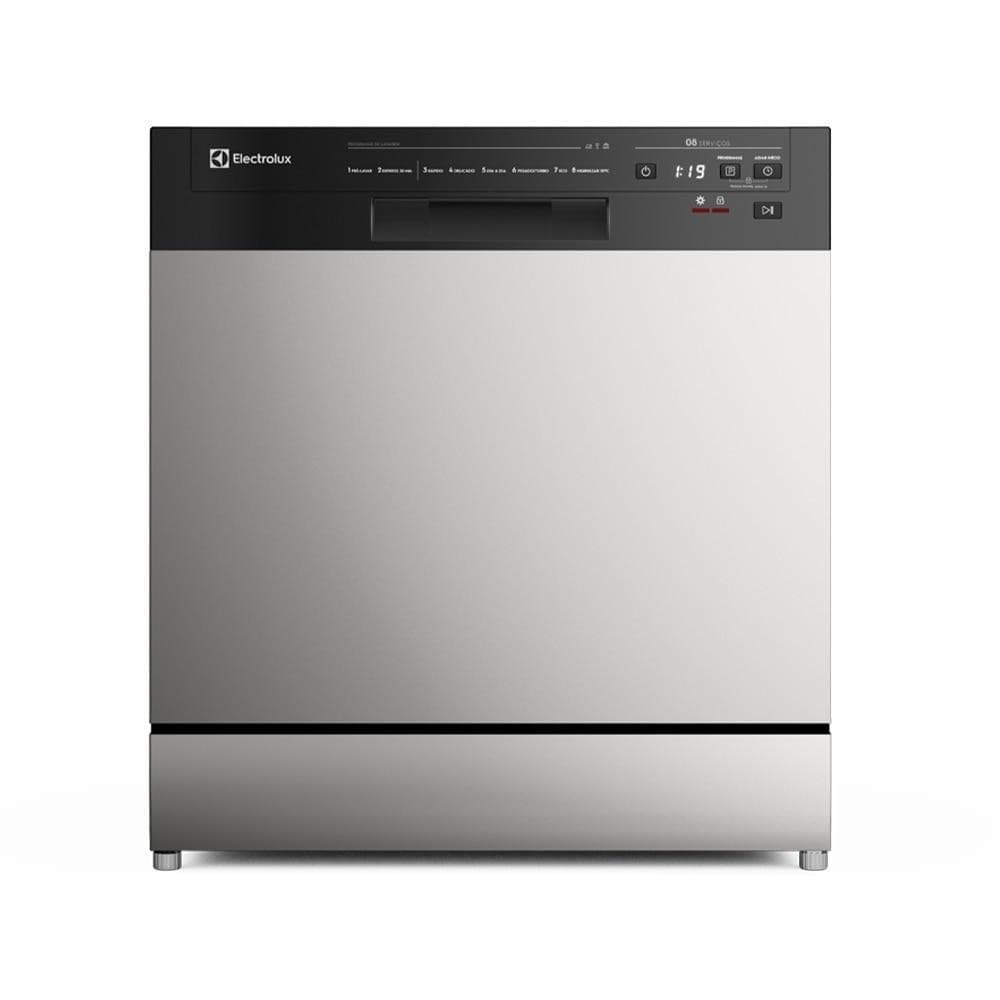 Lava Louça Electrolux LS08E Inox 8 Serviços Econômica Higieniza Praticidade Cozinha Compacta
