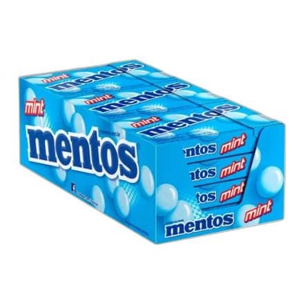 Drops Mentos Mint Van Melle Com 12 Unidades De 24,1g