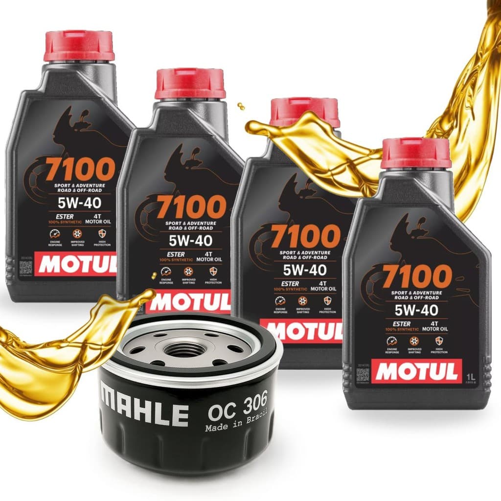 Troca de Óleo Bmw R1200 Gs / S1000RR Motul 7100 5w40 + Filtro