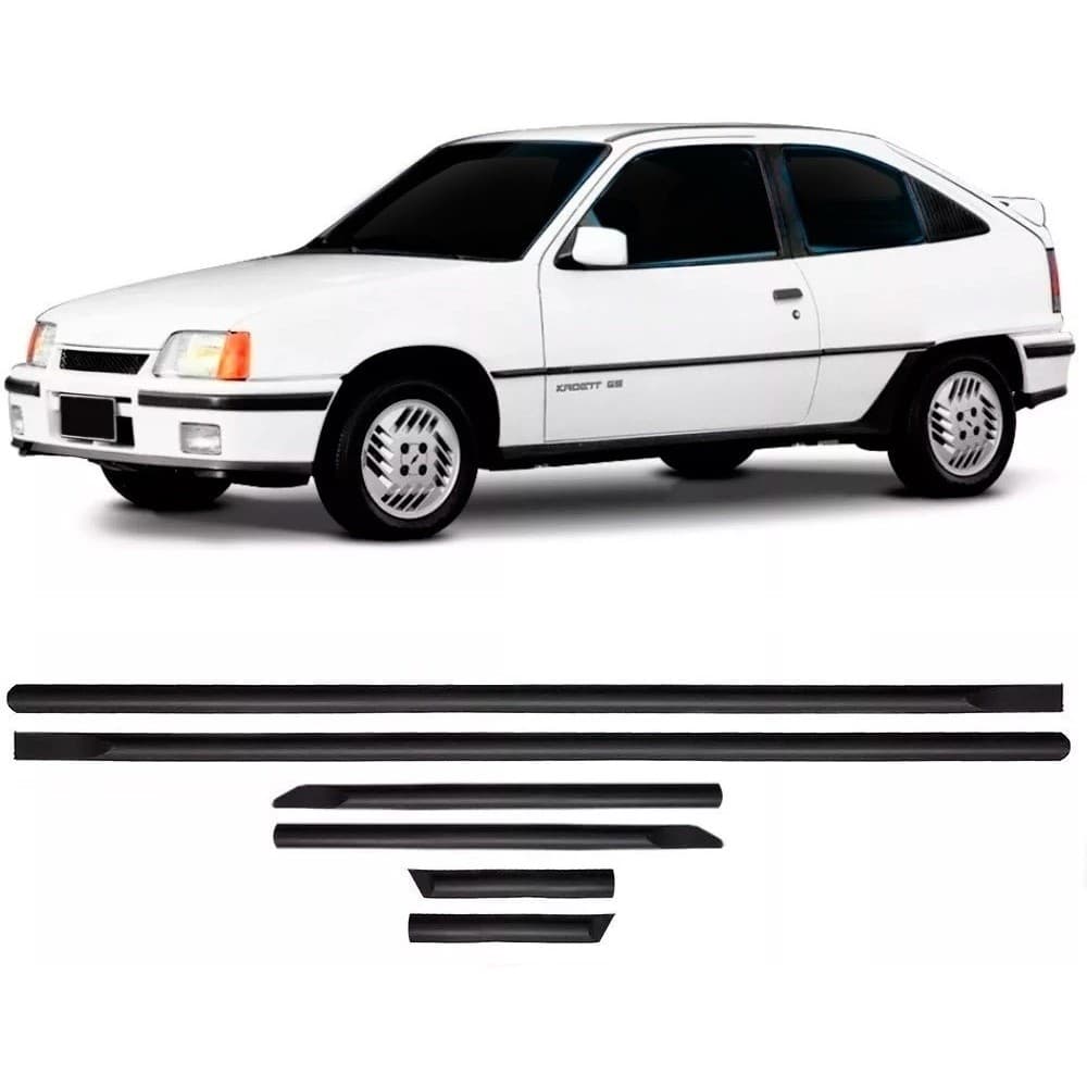 Friso Lateral Kadett Gs E Kadett Gsi Preto 1989 a 1994