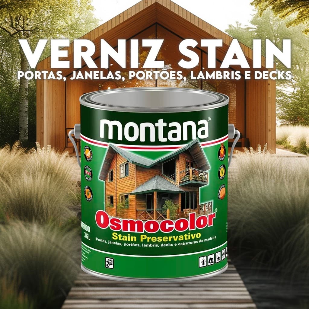 Verniz Osmocolor Stain Madeira Pronto Uso 3,6l - Cores