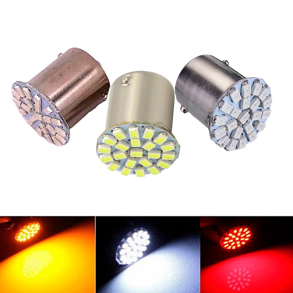 kit 6 lampada led traseira freio lanterna seta re automotivo