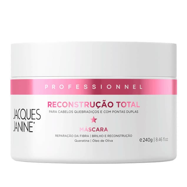 Máscara Tratamento Creme Reconstrução Total Jacques Janine 240g