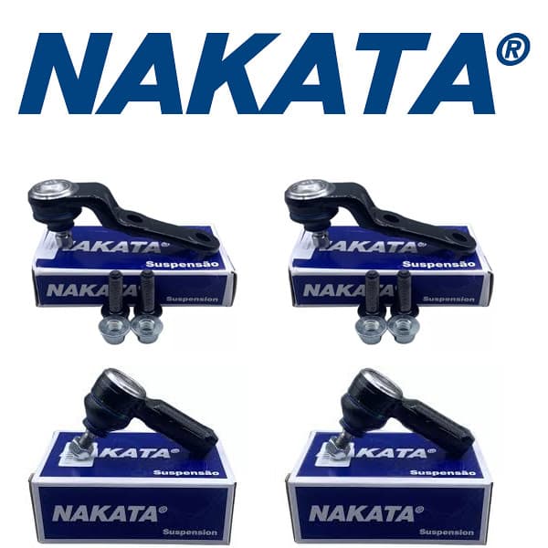 Kit 2 Pivo + 2 Terminal direção Celta 2011 até 2016 Nakata