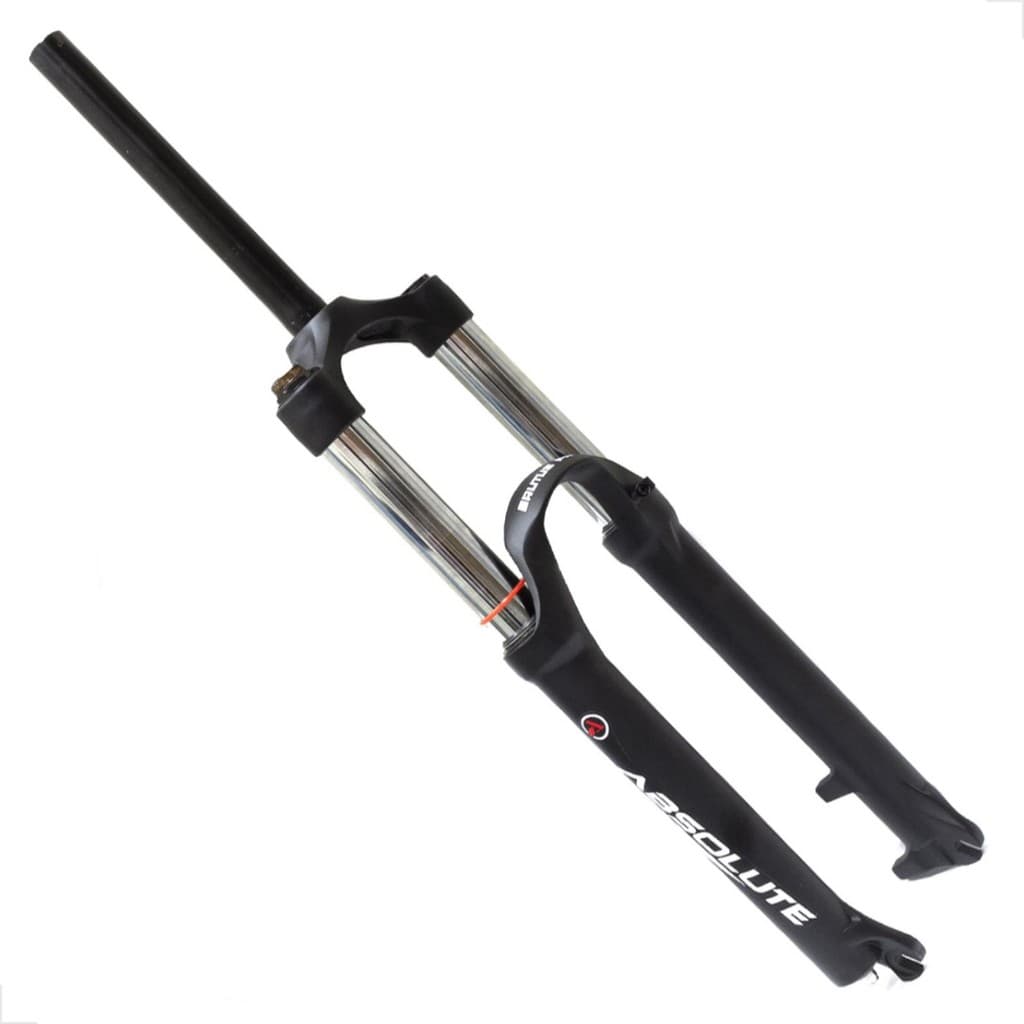 SUSPENSÃO ABSOLUTE BRUTUS FR - ARO 26 / CURSO 150MM / ESPIGA RETA  / MOLA / EIXO 9MM - PRETO