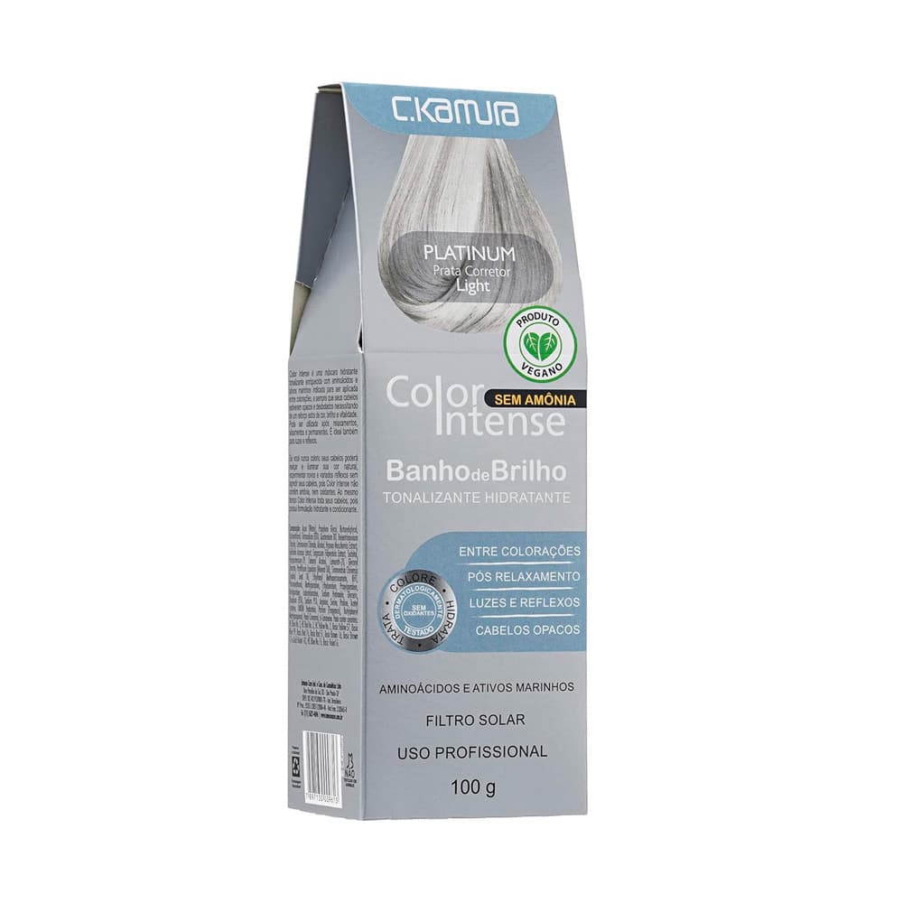 Tonalizante C.Kamura Color Intense Platinum Banho De Brilho 100g