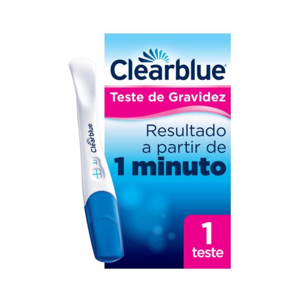 TESTE DE GRAVIDEZ CLEARBLUE PLUS DETECCAO RAPIDA TESTE RÁPIDO