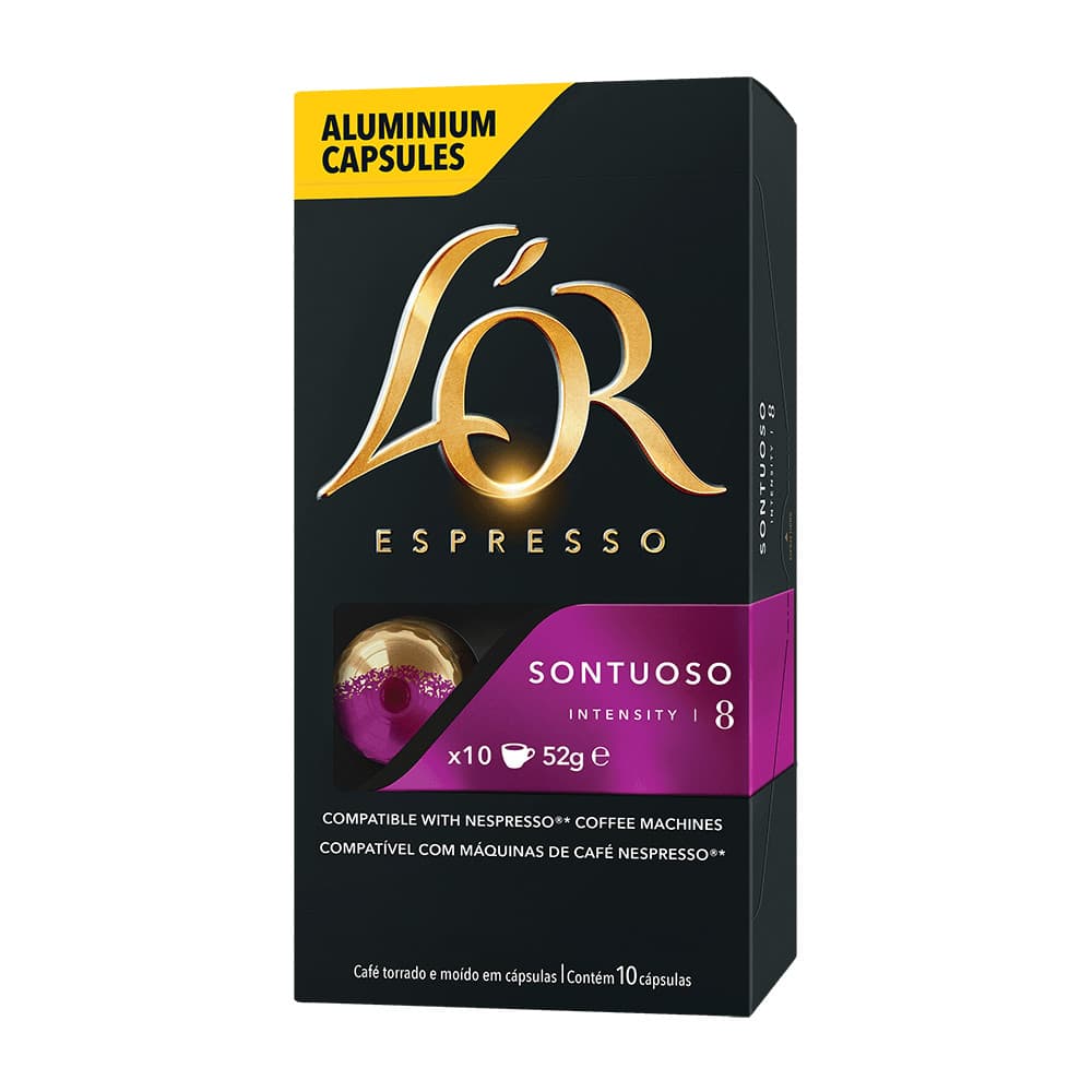 Cápsulas Café L'OR Sontuoso 10 Un