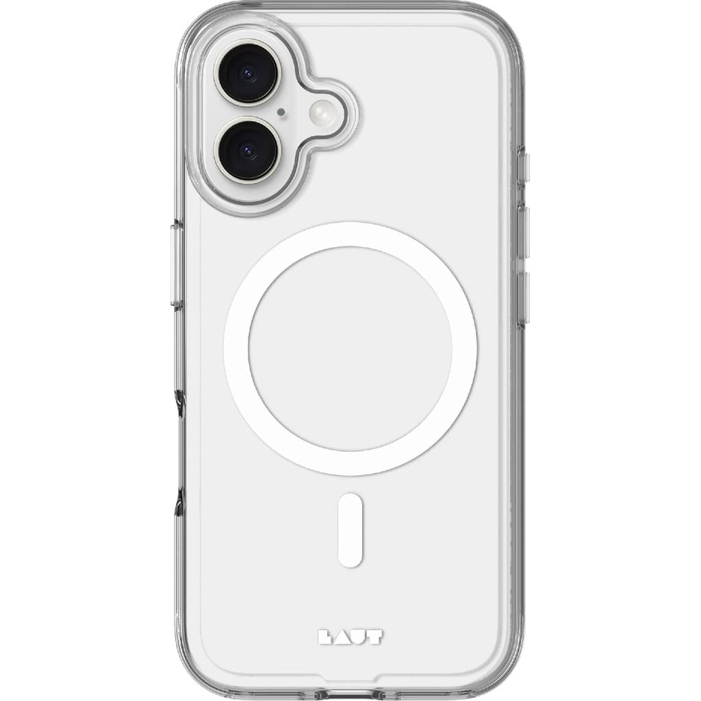 Capa para iPhone 16 Transparente Reforçada Com Carregamento Magnético, Anti-Amarelamento, Laut