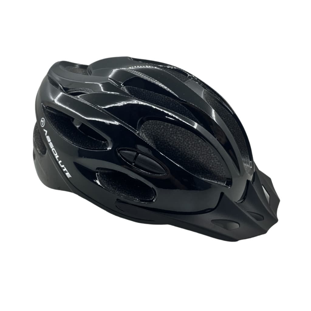 Capacete Absolute Nero Cor Preta Feicho Ajustável Com Sinalização Traseira Em Led MTB Speed