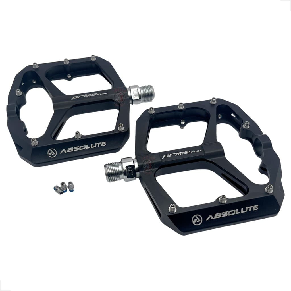 PEDAL PLATAFORMA ABSOLUTE PRIME FLAT C/ ROLAMENTO Bike Mtb Dh Enduro Trail Bmx Rosca Grossa 9/16